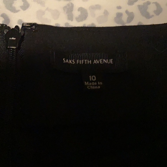 Saks Fifth Avenue Black Stretch Skirt - 10 - Picture 3 of 4